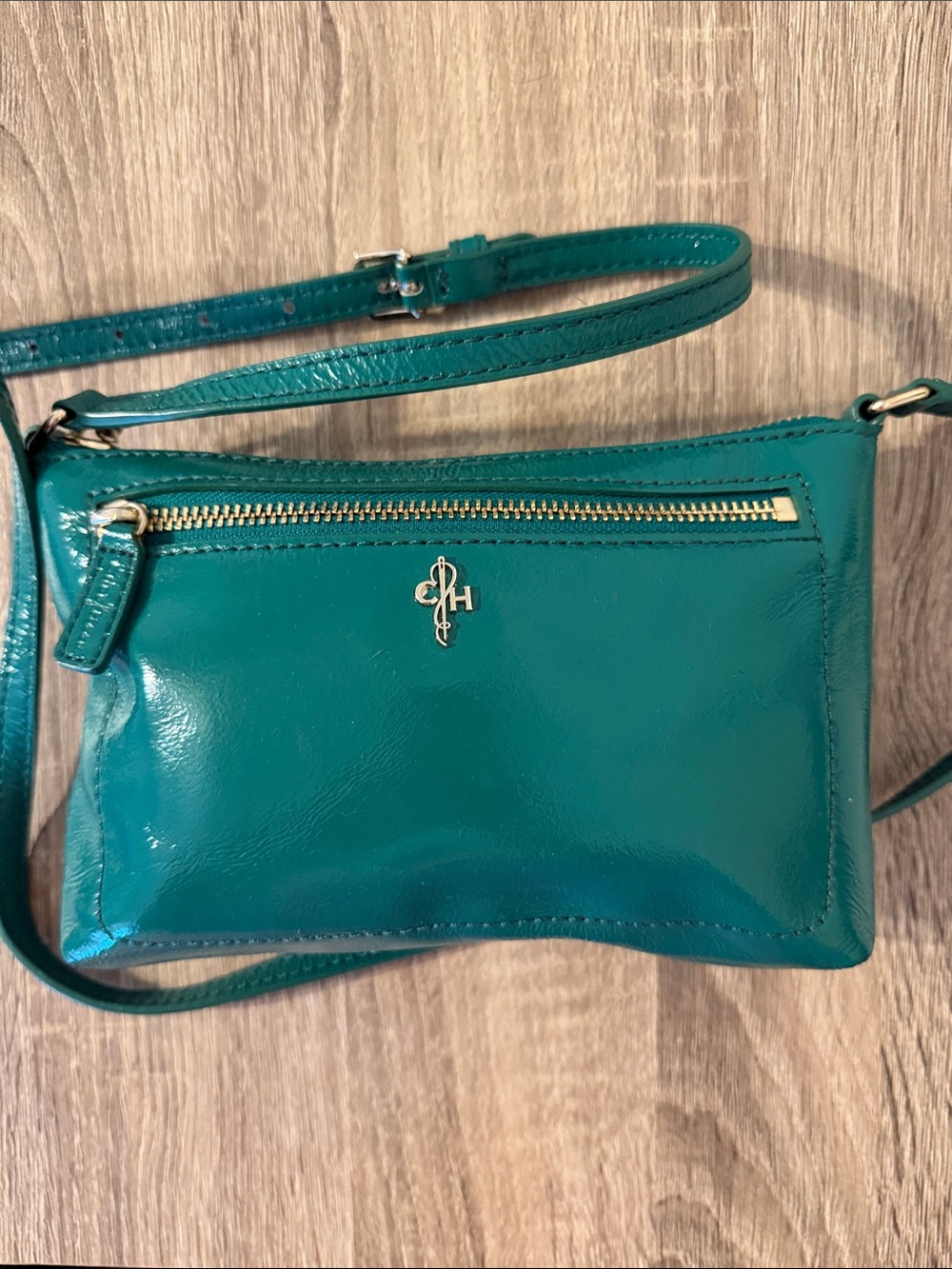 Cole Haan Teal Leather Crossbody Bag